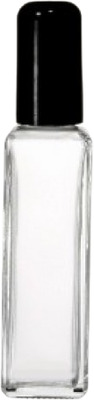 TALL SQUARE 1 OUNCE CLEAR,  WITH BLK CAP