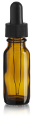 BOSTON ROUND 1/2 OUNCE AMBER W/ DROPPER