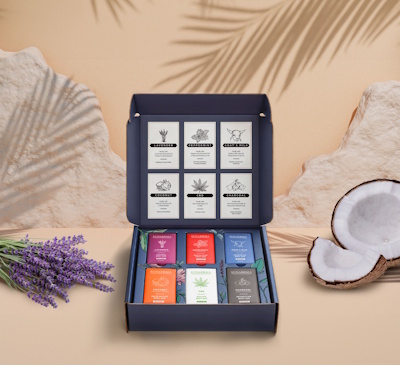 SUNAROMA SOAP GIFT BOX, 6 PIECES